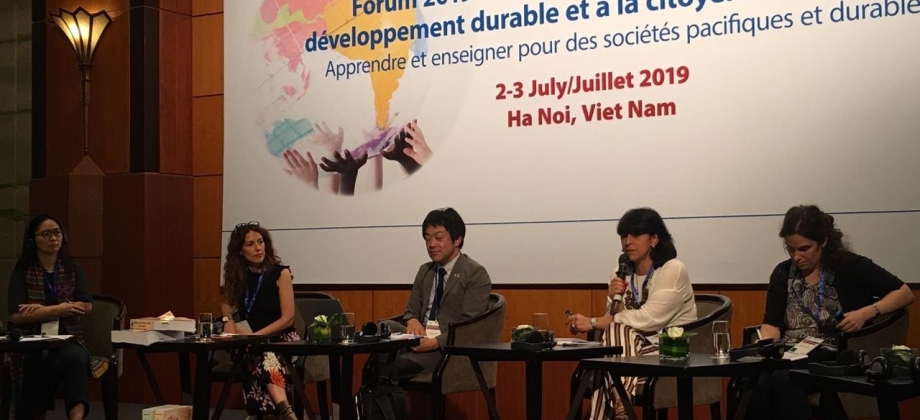 La Viceministra de Educación de Colombia participó en el Foro Unesco sobre Educación para el Desarrollo Sostenible y Ciudadanía Global en Vietnam