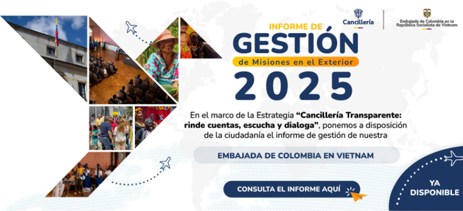 Informe de rendición de cuentas de la Embajada de Colombia en Vietnam