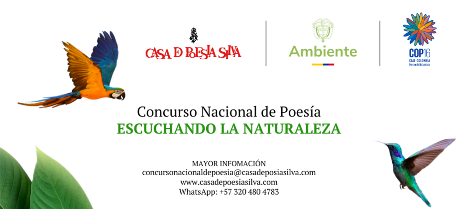 Invitación a participar en el Concurso Nacional de Poesía "Escuchando la Naturaleza"