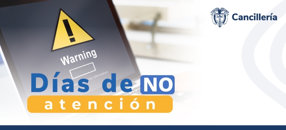 Embajada de Colombia y su sección consular en Vietnam no tendrán atención al público el 1 y 4 de septiembre